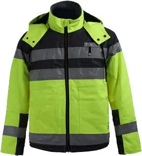 Gss Quartz Sherpa-Lined Heavy-Duty Jacket – Lime Green Insulated Outdoor Layer 1