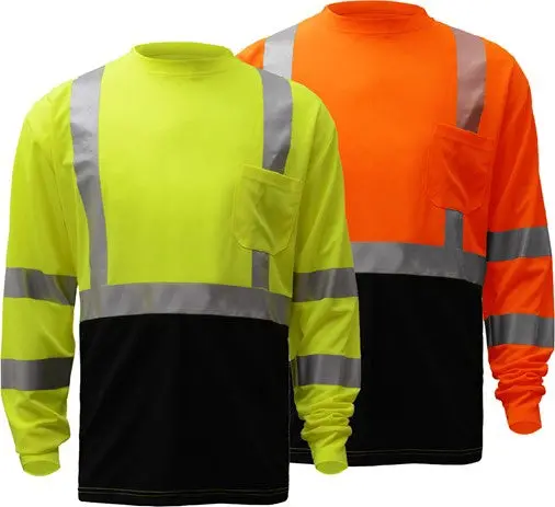 Gss Safety Class 3 Long-Sleeve T-Shirt With Black Hem 1