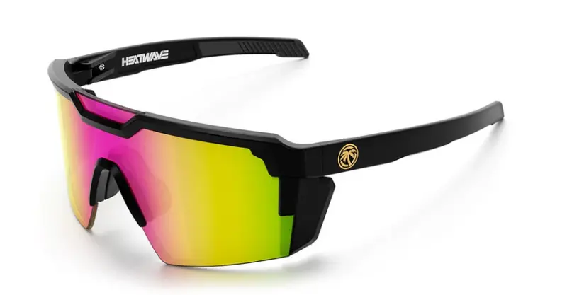 Heat Wave Future Tech Sunglasses – Black Frame, Savage Spectrum Lens, Z87+ Rated 1