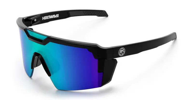 Heat Wave Z87+ Galaxy Blue Lens Sunglasses With Matte Black Frame 1