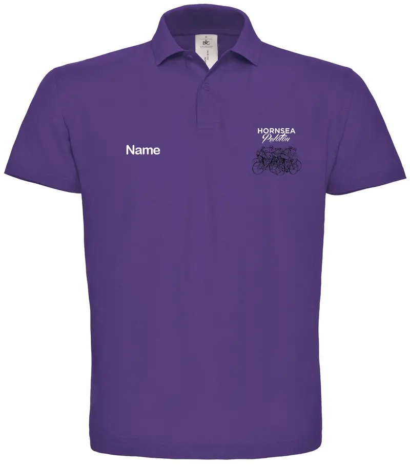 Hornsea Peloton Men'S Purple Polo Shirt By B&C 1