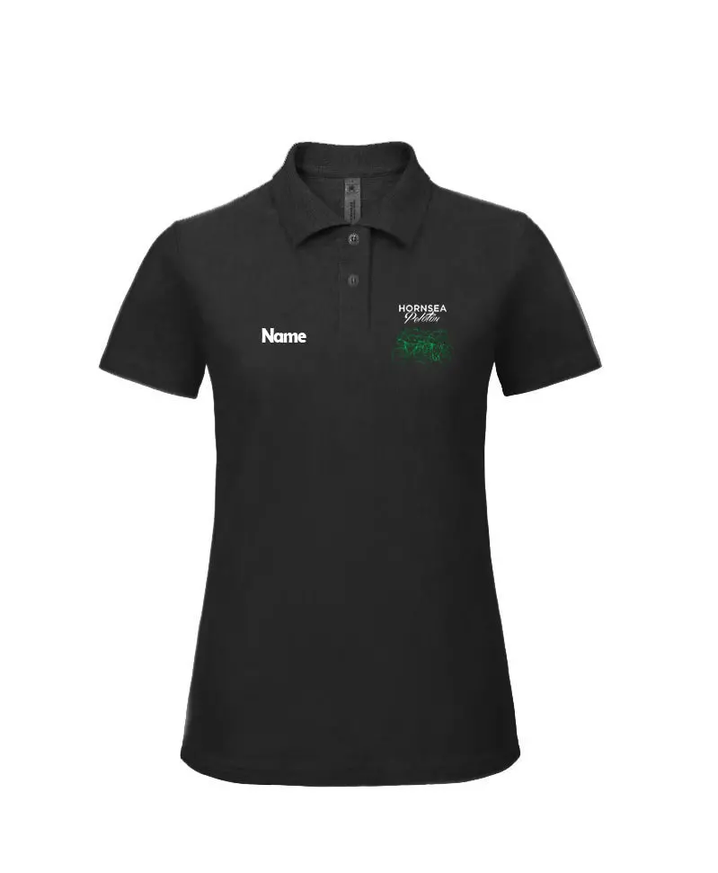 Hornsea Peloton Women'S Black Polo Shirt By B&C 1