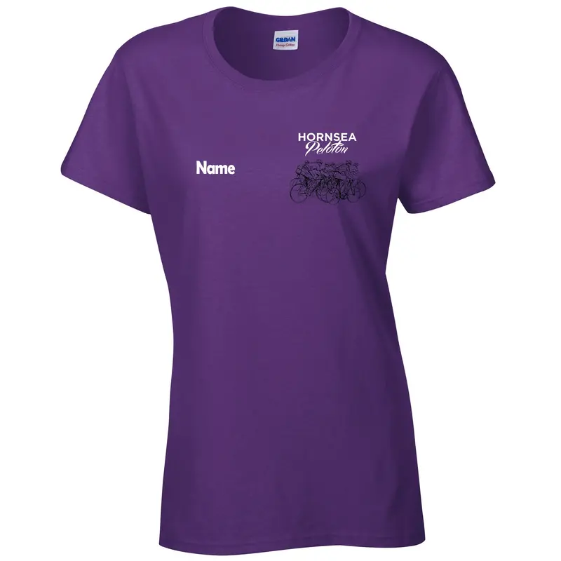 Hornsea Peloton Women'S Gildan T-Shirt – Purple 1
