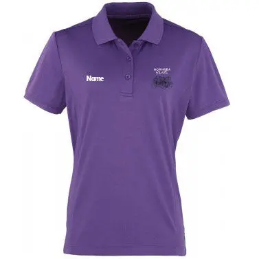 Hornsea Peloton Women'S Purple Polo Shirt By B&C 1