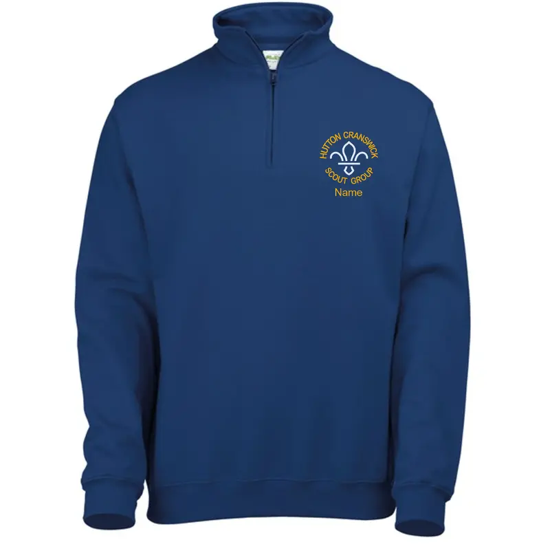 Hutton Cranswick Scouts Adult Quarter-Zip Sweatshirt 1