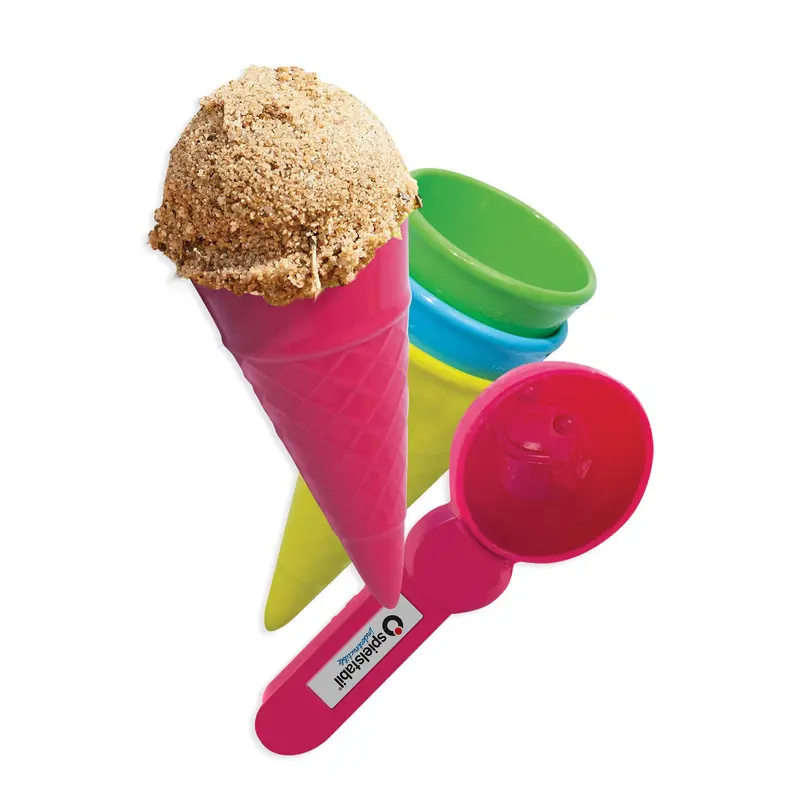 Ice Cream Pretend Play Set – 5-Piece With Cones And Scoop 1