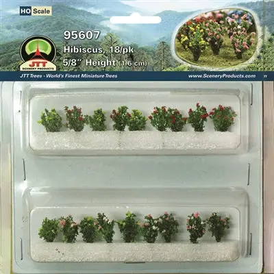 Jtt Hibiscus Plants – Ho-Scale Botanical Detailing Set (18-Piece Pack, Jtt95607) 1