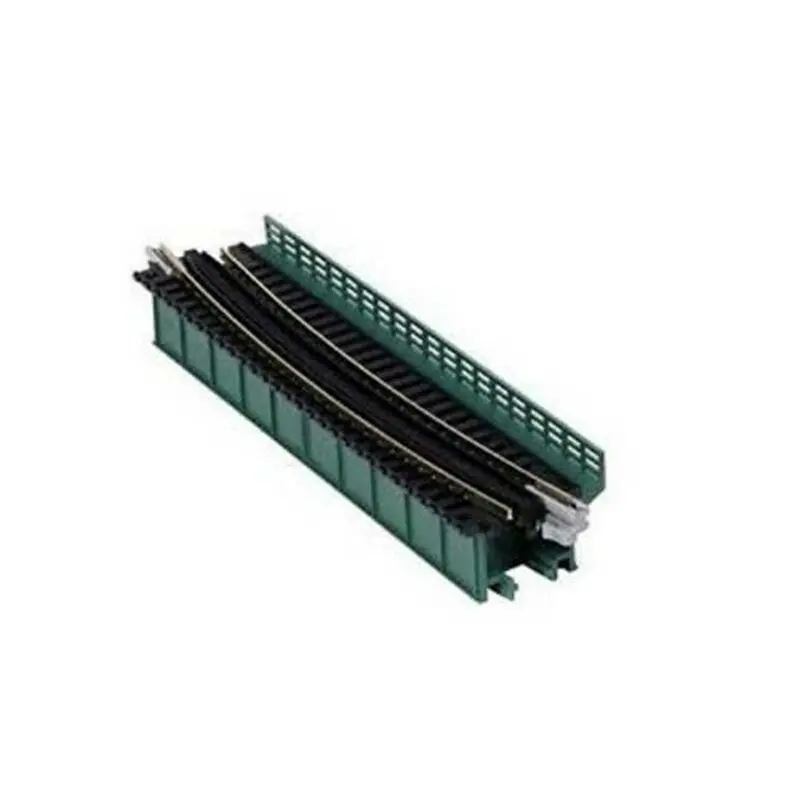 Kato N Scale 17.6-Inch Single-Curve Girder Bridge – Green Finish, 15-Degree Bend (Kat20466) 1
