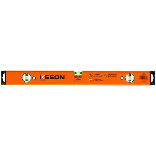 Keson Box Beam Level – Triple-Vial Design (24", 32", 48") With 3-Focus Accuracy 1