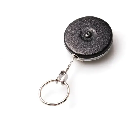 Key-Bak Original Retractable Keychain – Vinyl Black 1