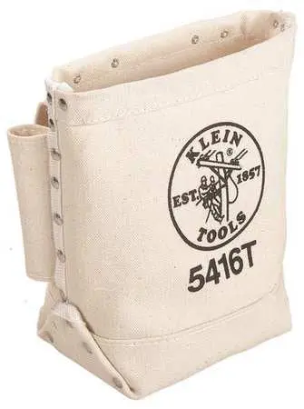 Klein 5416T Tunnel Loop Canvas Bolt Bag For Fasteners 1