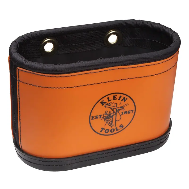 Klein Hard-Body 14-Pocket Oval Tool Bucket With Kickstand – Model 5144Bhb 1