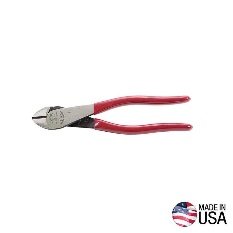 Klein High-Leverage Diagonal Cutters – 8" Industrial Grade #D228-8 1