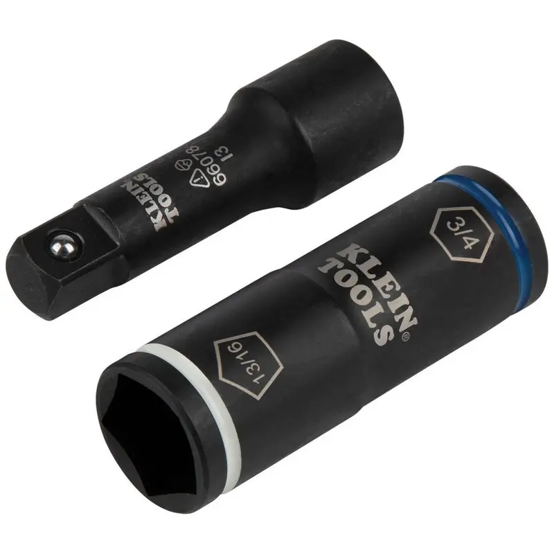 Klein Tools 2-In-1 Penta/Hex Flip Socket Set With Adapter – Model 66080 1