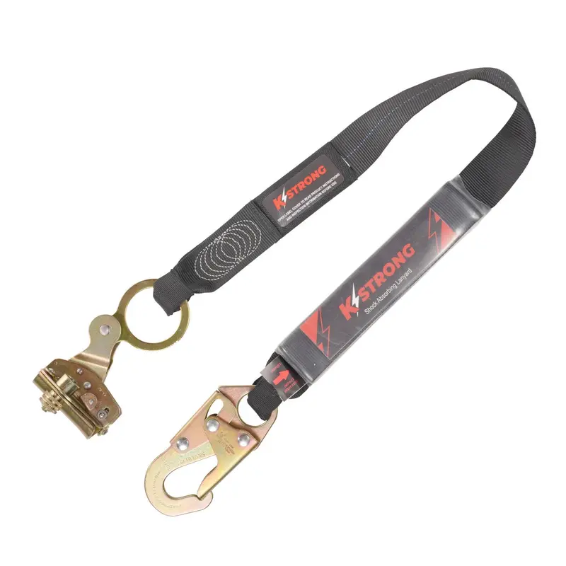 Kstrong® 3-Foot Openable Rope Grab With Integrated Shock-Absorbing Lanyard 1