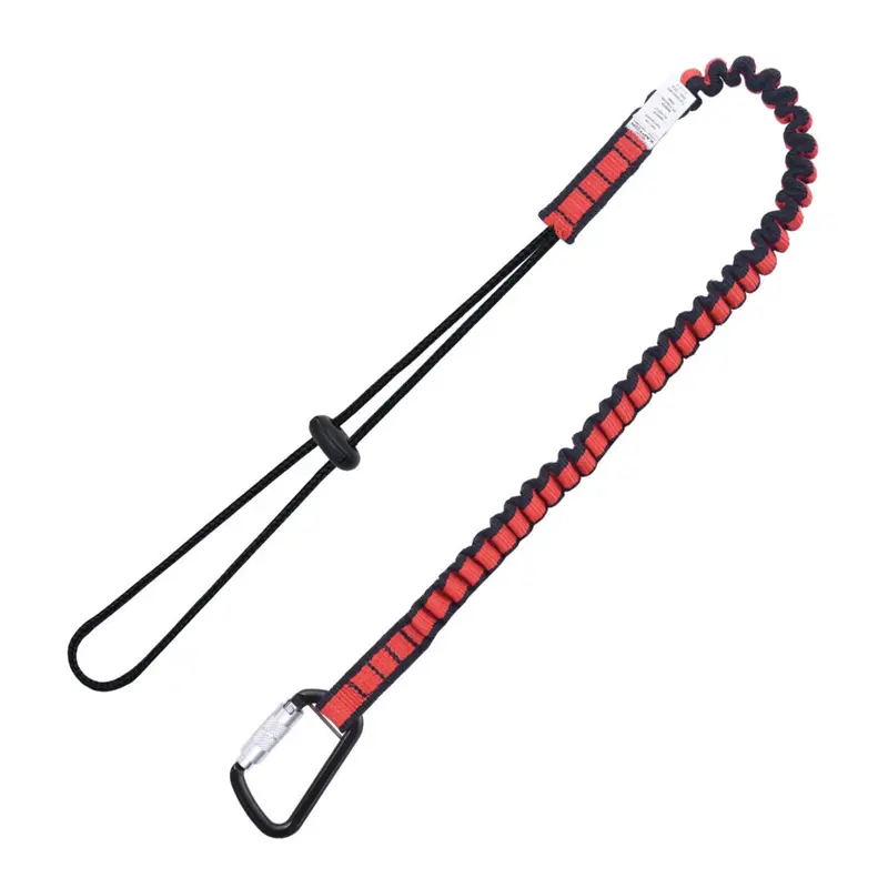 Kstrong Kaptor Elastic Single-Leg Tool Lanyard – 22-Lb Capacity W/ Carabiner 1