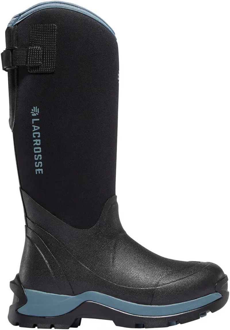 Lacrosse Alpha Thermal Women’S Insulated Boots – Black/Cerulean, 7Mm Thinsulate™ (Model 644105) 1