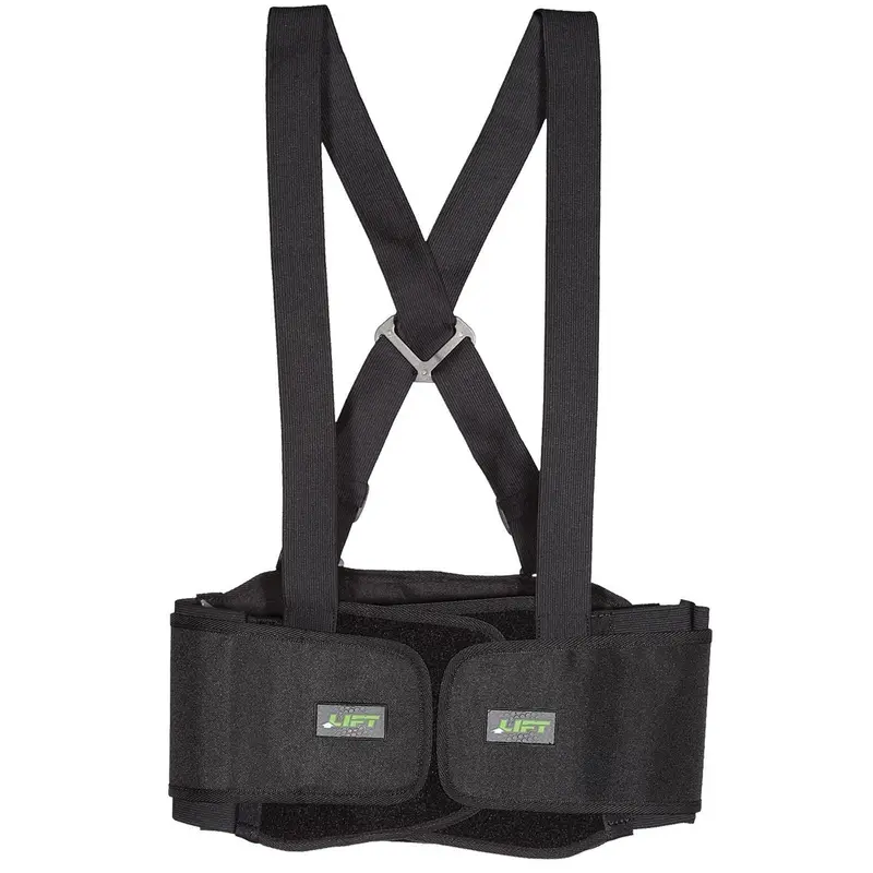 Lift Safety Stretch Back Support Belt – Black #Bsh-6K 1
