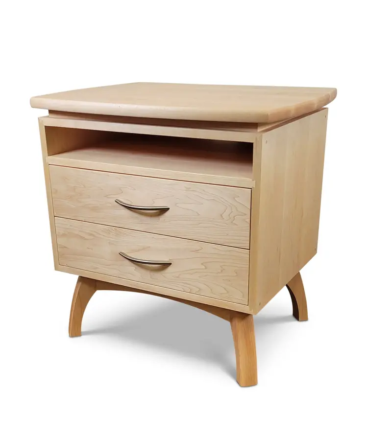 Linnaea Wooden Nightstand – Compact Bedroom Side Table 3