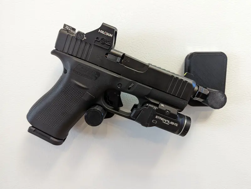 Magnetic Pistol & Suppressor Mount – Compact Handgun Storage System 1