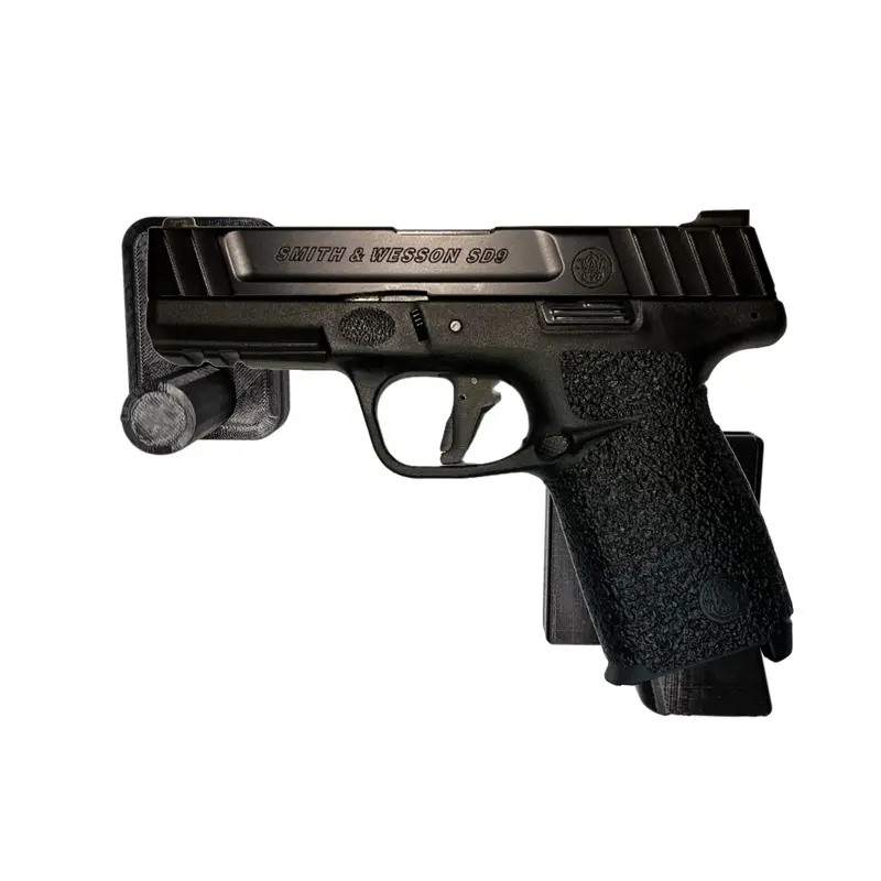 Magnetic S&W Sd9 Magwell Mount – No-Drill Handgun Storage 1