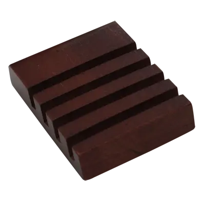 Mahogany Coaster Set With Stand (4-Piece) 1