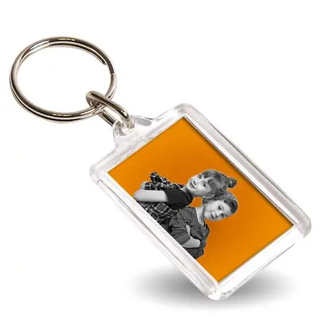 Minimalist Rectangular Keyring – Personalised Text Or Monogram 1