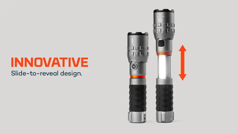 Nebo Slyde King 4000-Lumen Rechargeable Flashlight With Magnetic Base 1
