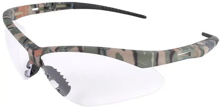 Nemesis Camo Safety Glasses With Clear Polycarbonate Lenses #22608 1