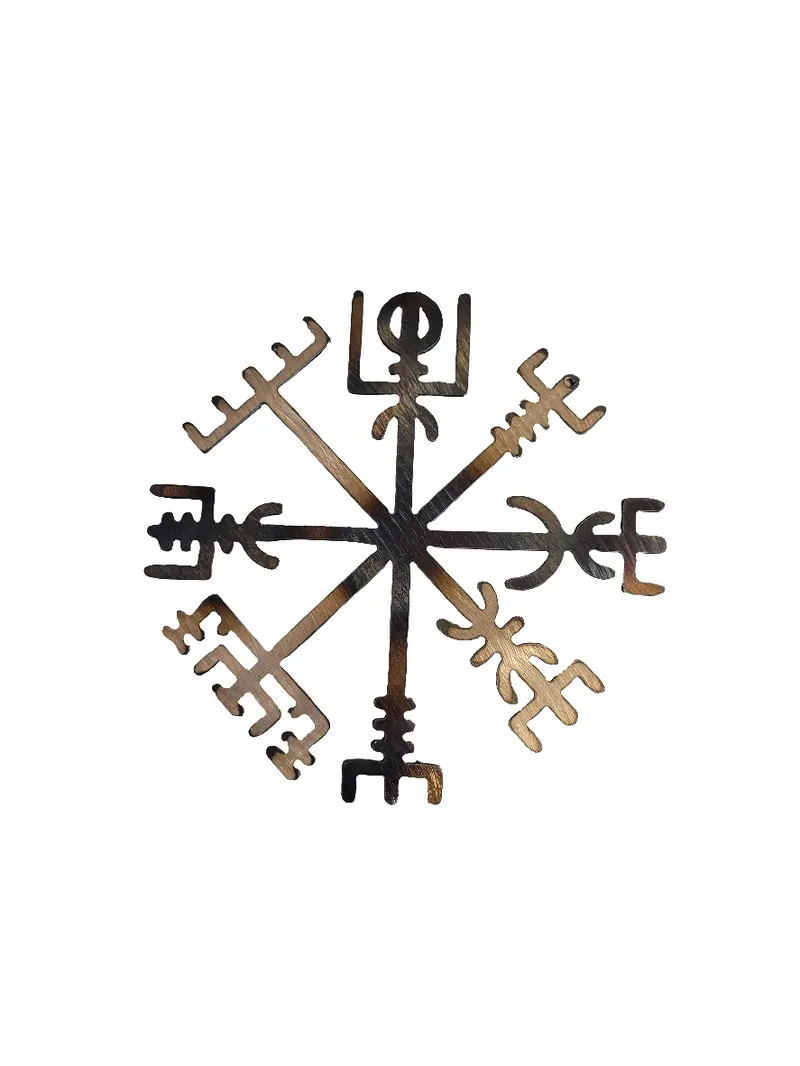 Norse Viking Compass Wall Hanging – Handcrafted Metal 1