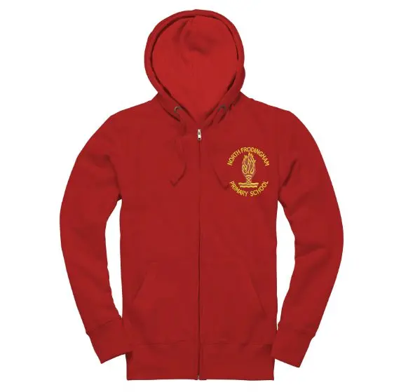 North Frodingham School Fleece Zip Hoodie (Zoodie) 1