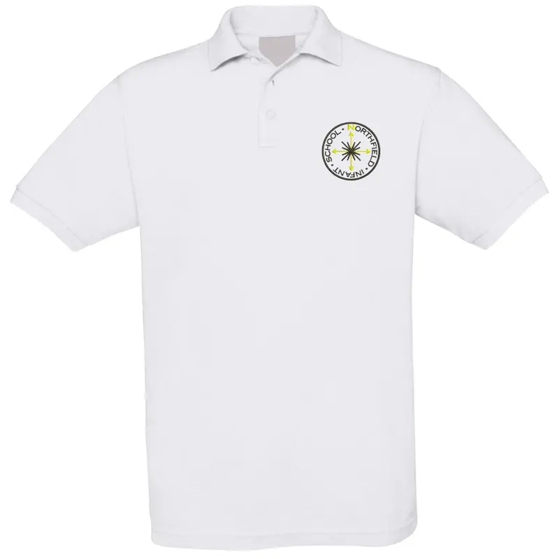 Northfield Infants School Plain White Polo Shirt 1
