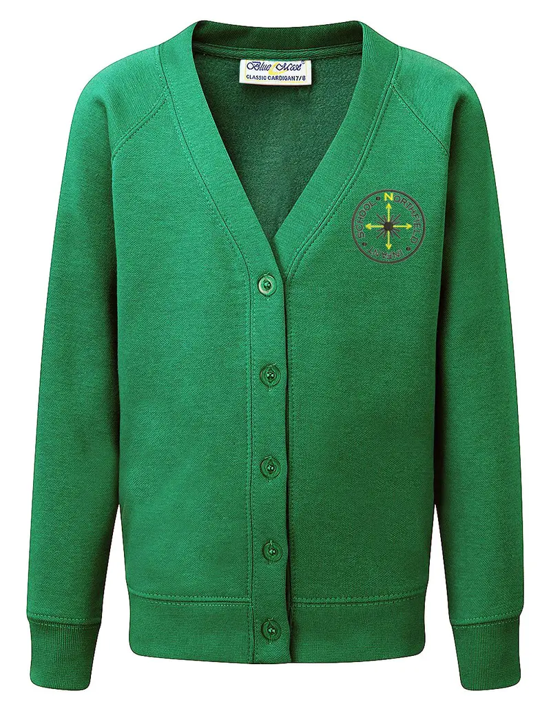 Northfield School V-Neck Knit Cardigan 1
