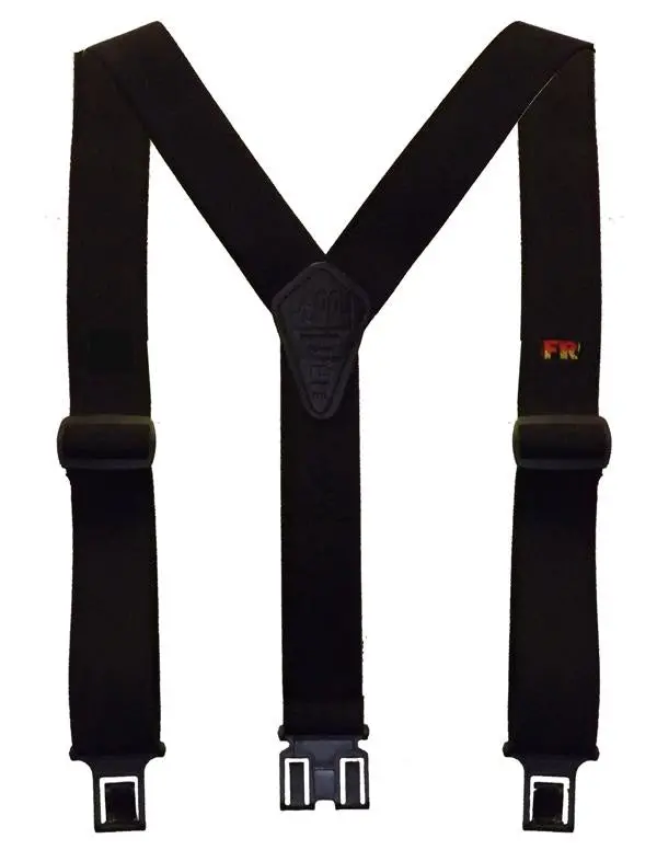 Perry Flame-Retardant Suspenders – Black, Nfpa-Certified 1