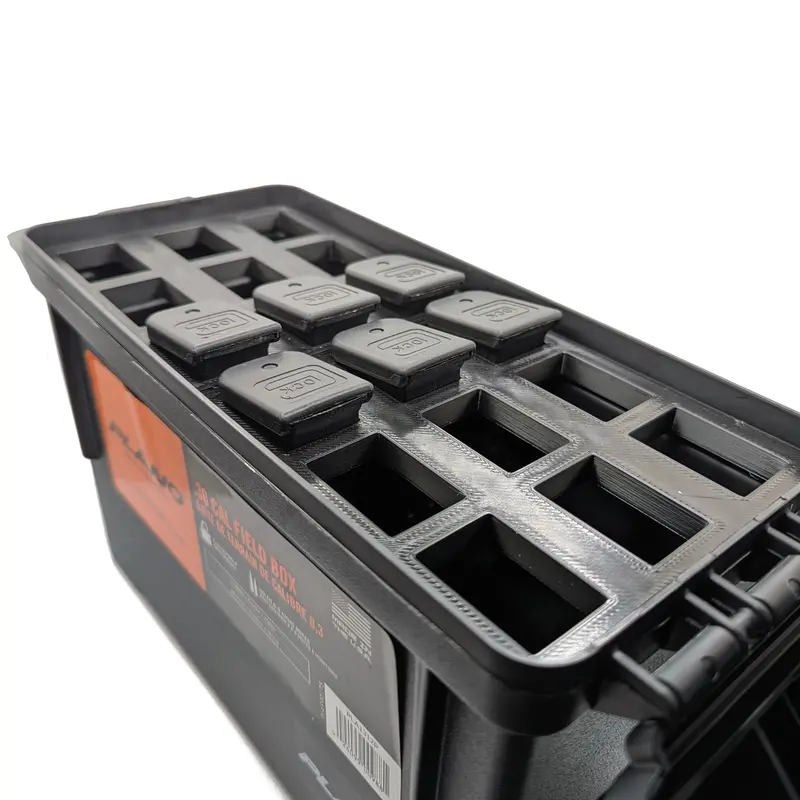 Pistol Magazine Insert For Ammo Cans – Modular Storage Rack Component 1