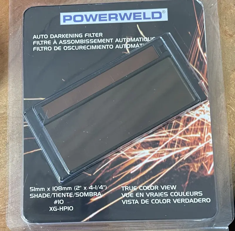 Powerweld Auto-Darkening Welding Filter – 2" X 4.25" Replacement Lens (#Xg-Hp10) 1