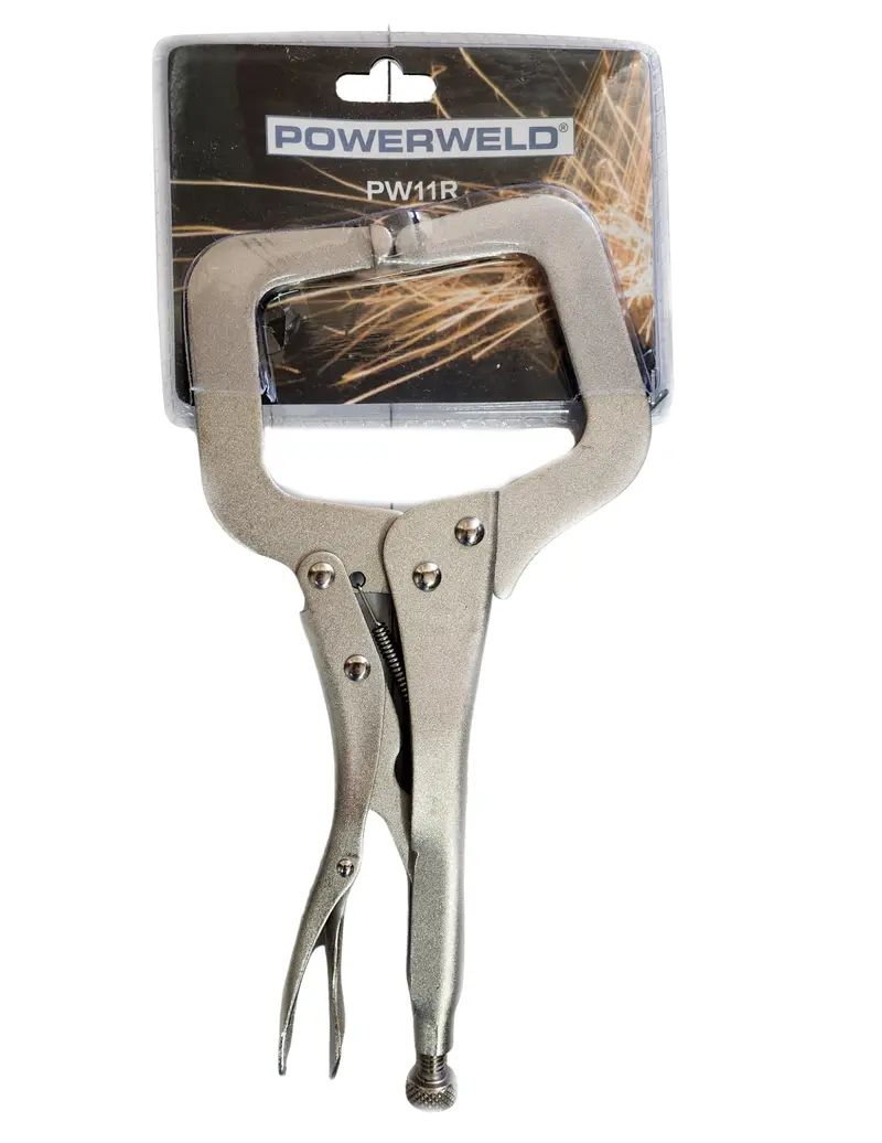 Powerweld Pw11R 11-Inch Locking C-Clamp With Swivel Pads For Versatile Clamping 1