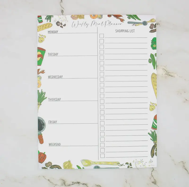 Printable Weekly Meal Planning Template 1