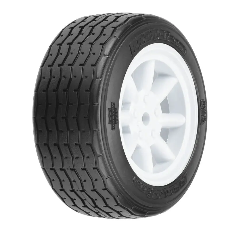 Protoform Vintage Racing 26Mm Pre-Mounted White Front Tires (Pair) (Prm1014017) 1