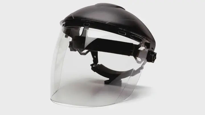 Pyramex S1110 Molded Tapered Faceshield Replacement Lens – Compatible With S-Series 1