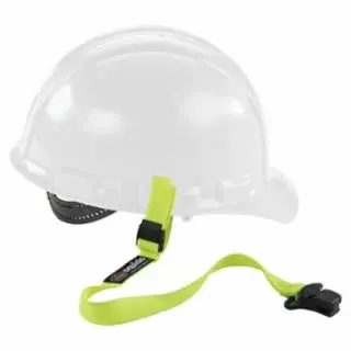 Quick-Connect Elastic Hard Hat Lanyard With Clamps – 14.5" Length 1
