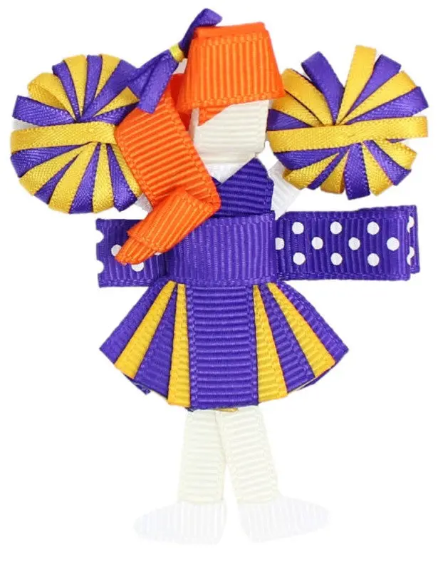 Red-Haired Cheerleader Shaker Charm 1