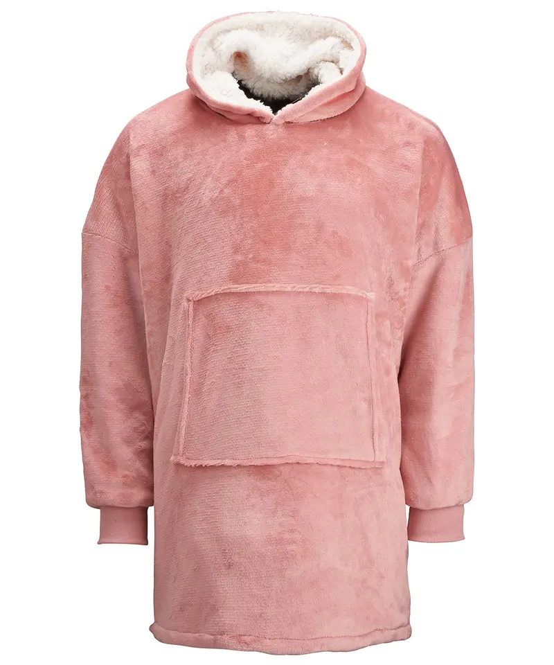 Reversible Adult Sherpa-Lined Oversized Hoodie 1
