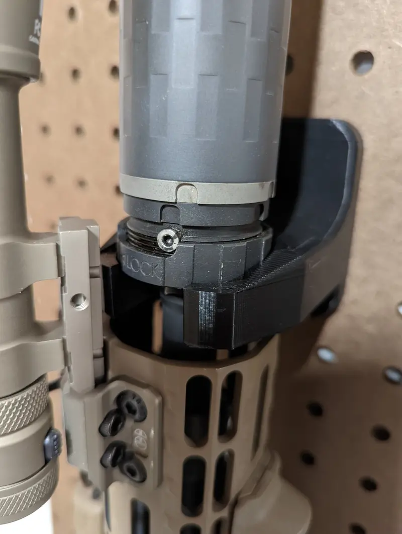 Rifle Mount Compatible With Silencerco Asr Locking Collar – Modular Gun Storage Rack 1