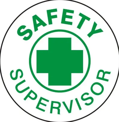 Safety Supervisor Hm-143 Hard Hat Identification Marker 1