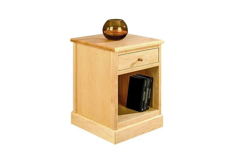Shaker-Style Wooden Nightstand 1