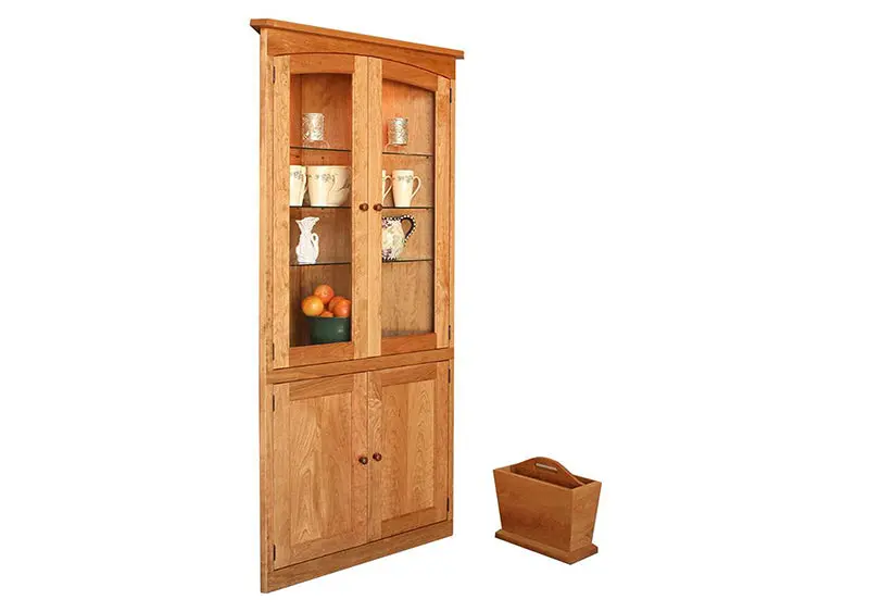 Simply Beautiful Corner Storage Unit With Classic Lines 1