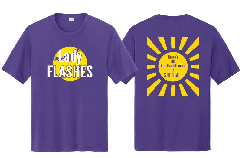 Softball Sunburst Graphic T-Shirt 1