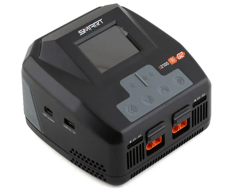 Spektrum S2100 G2 Ac Dual-Channel Smart Charger – 6S, 12A, 100W Per Channel (Spmxc2000) 1