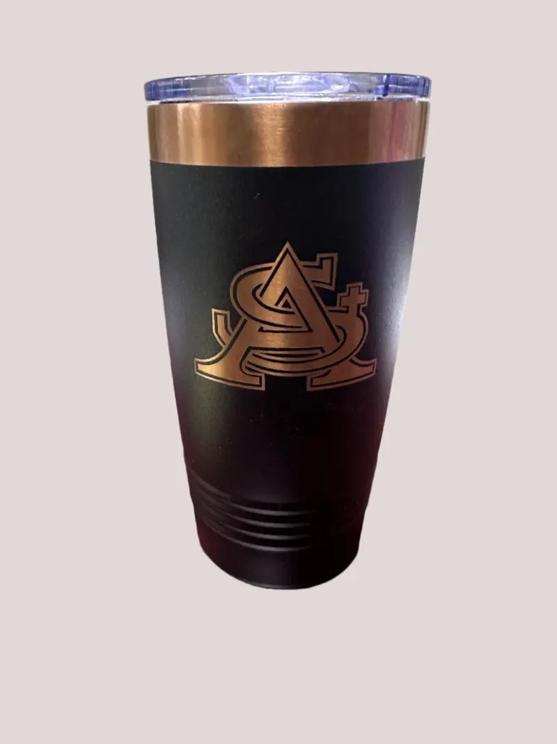 St. Al Black And Gold 20 Oz Polar Camel Tumbler 1